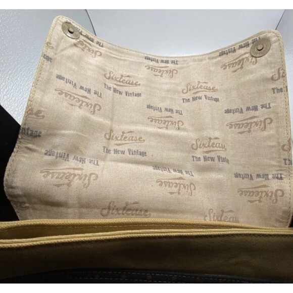 Sixtease Western Carina Shoulder Satchel Purse Leather Canvas Stars Western NWT - Picture 13 of 16